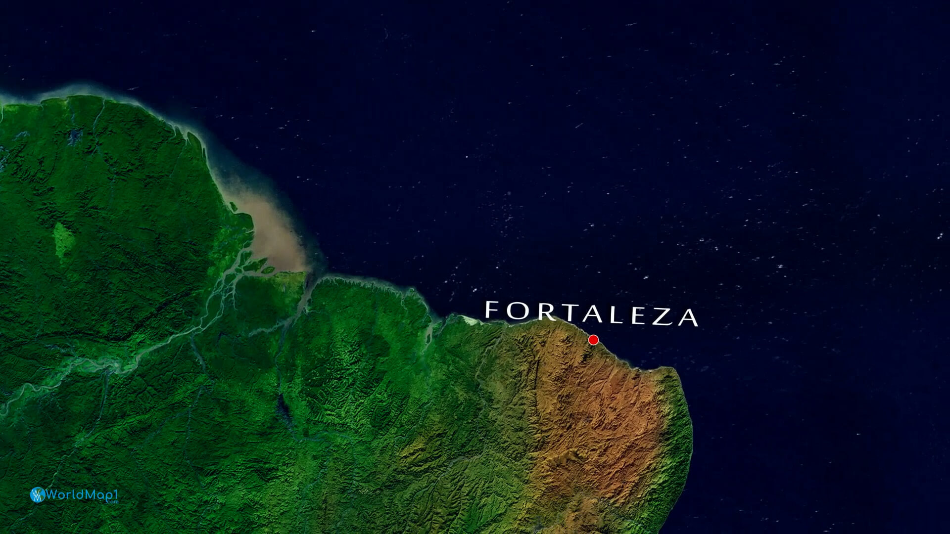 Fortaleza Satellite Image Brazil